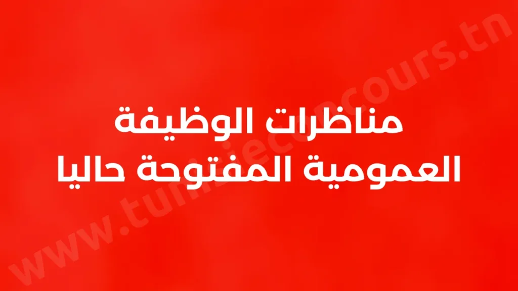 مناظرات الوظيفة العمومية المفتوحة حاليا